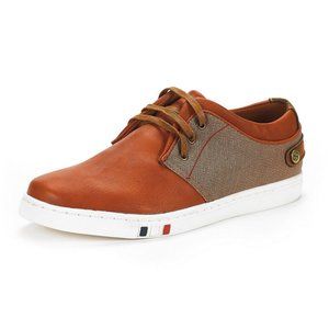 Bruno Marc Men's Lightweight Oxford Sneakers Lace Up Casual Walking Shoes - TAN